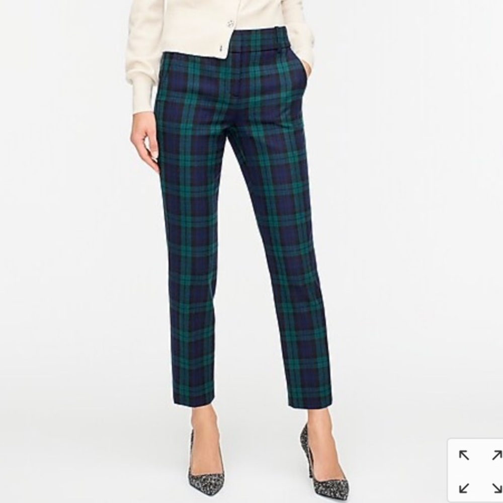J. Crew blackwatch cropped pants